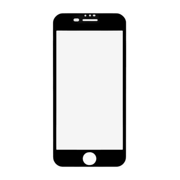 Screen Protector iPhone 7/8 Plus - Tempered Glass Black (bulk)