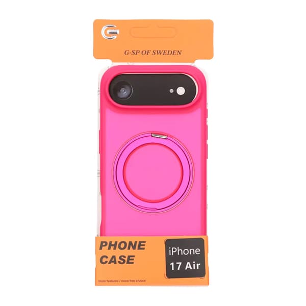 Mobilskal Roterande Magnet Stativ för iPhone Air - Röd