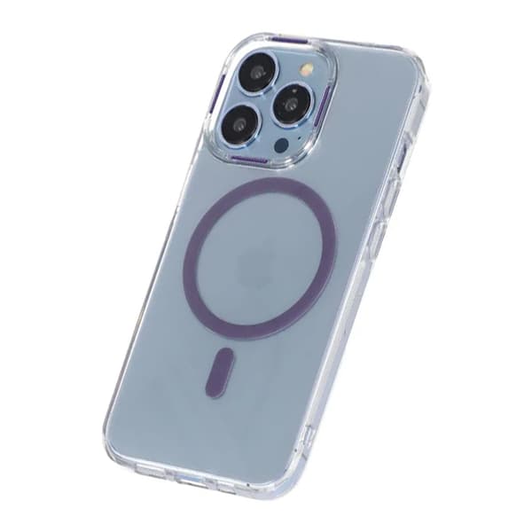 iPhone 13 Pro Max Shockproof Phone Case with Magsafe - Purple