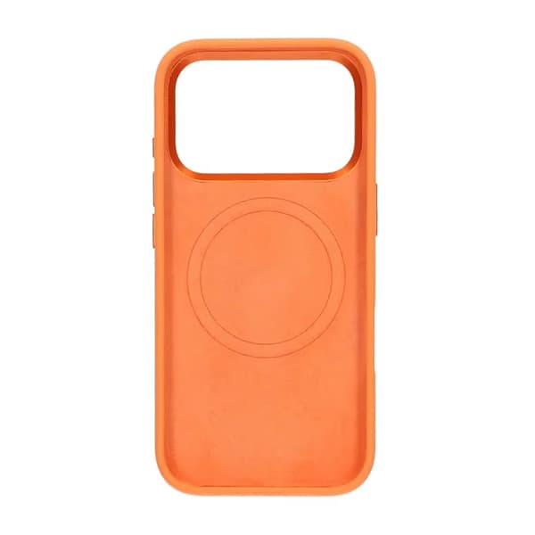 Mobilskal Silikon Magsafe och Statv iPhone 17 Pro Max - Orange