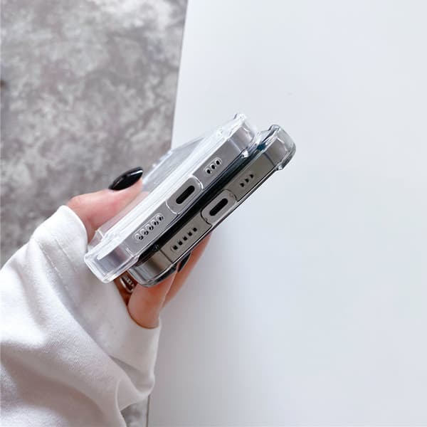 Shockproof Case with Card Holder iPhone 11 Transparent