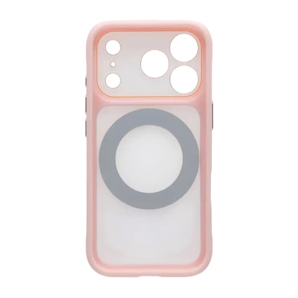 Skal med Roterbart MagSafe-Stativ för iPhone 17 Pro Max - Rosa