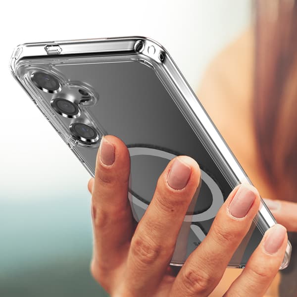 Samsung Galaxy S24 Plus Hybrid Case with Magnet - Transparent