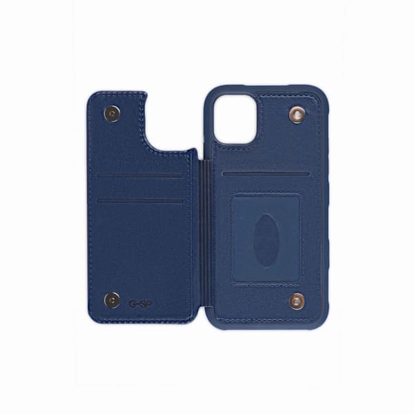 iPhone 11 Pro Max Shockproof Case with Card Slot - Blue