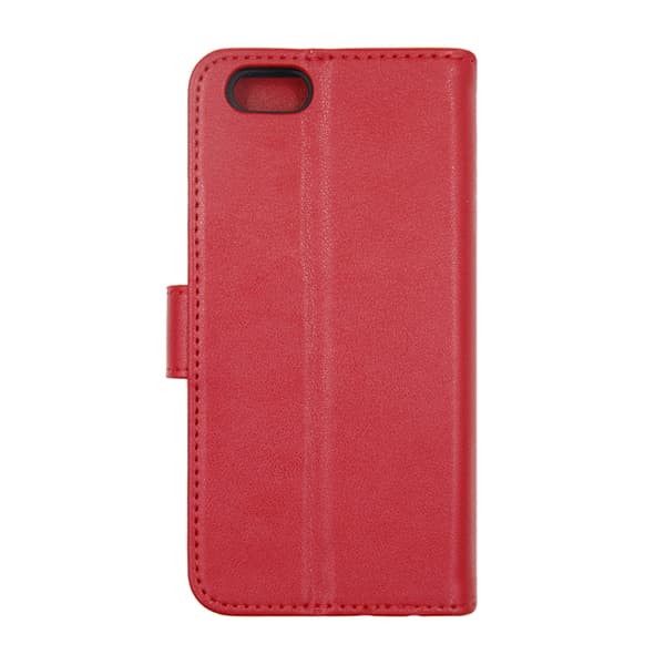 iPhone 6 and iPhone 6S Wallet Case Leather with Stand - Red