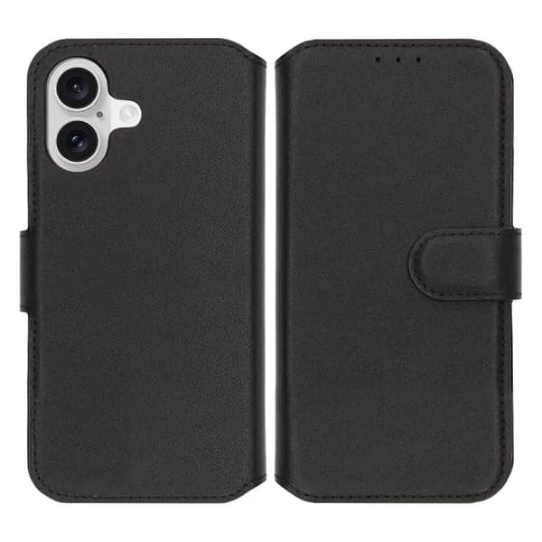 RV Genuine leather Wallet Case iPhone 17 Black