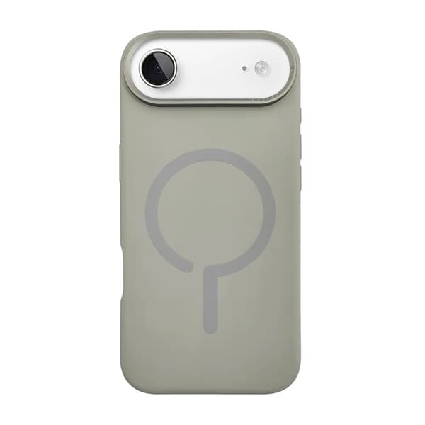 Mobilskal Silikon med Kamera Metallram för iPhone Air - Grå