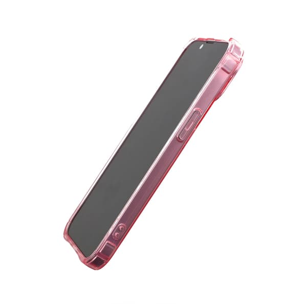 iPhone 14 Plus Shockproof Case with Card Holder - Pink