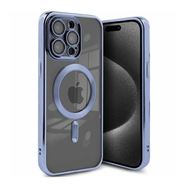 Luxury Phone Case with Magsafe iPhone 15 Pro Max - Blue