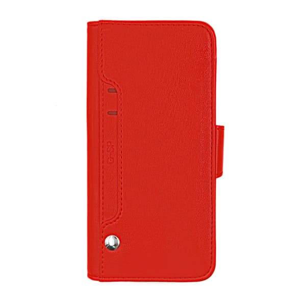 iPhone XS Max Plånboksfodral Stativ och extra Kortfack G-SP -  Röd