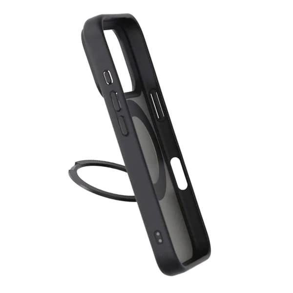 Matte Case 360 rotating bracket Mobile Phone Case For iPhone 17 Pro Black
