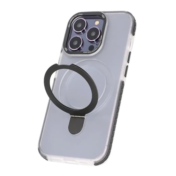 iPhone 15 Pro Mobilskal med Magsafe och Stativ - Svart