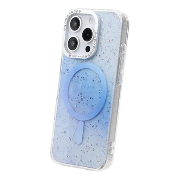 Glitter Diamond Magnetic Case - iPhone 16 Pro Blue