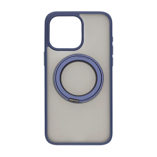 Matte case 360 ​​rotating bracket Mobile Phone Case For iPhone 15 Pro Max Blue