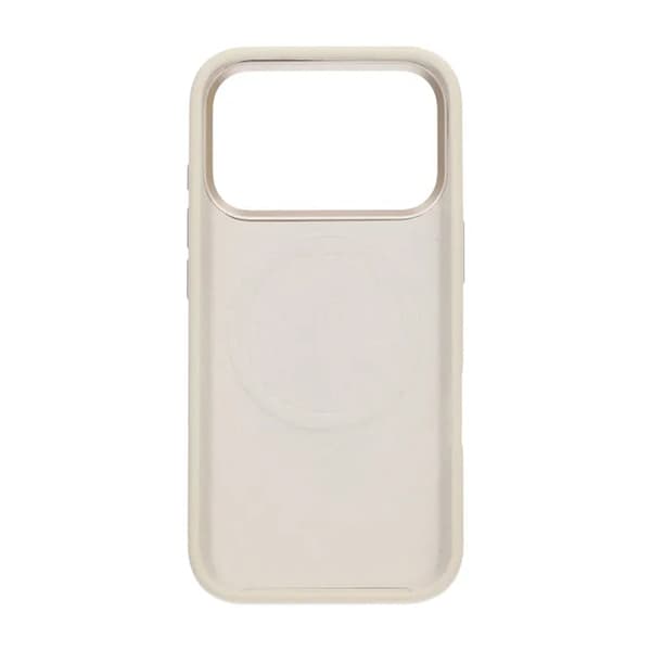 Mobilskal Silikon med Kamera Metallram för iPhone 17 Pro Max - Vit