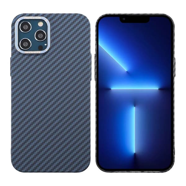 Carbon Fiber Case iPhone 12 Pro Max - Blue