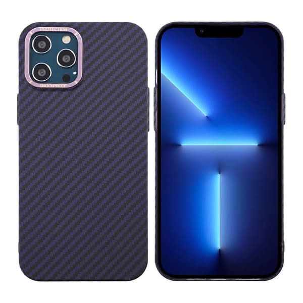 Kolfiber Skal iPhone 12 Pro Max - Lila