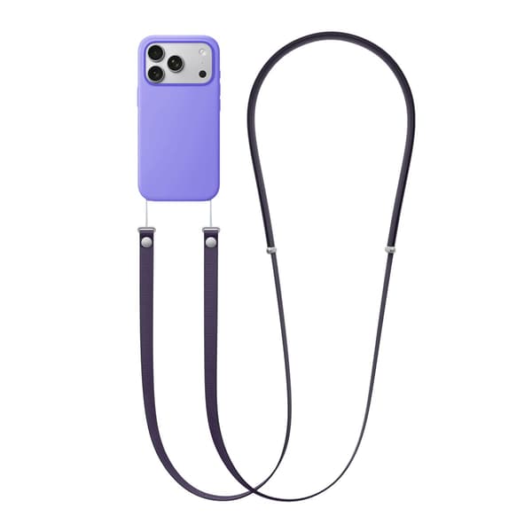 Crossbody Strap för iPhone mobilskal - Lila