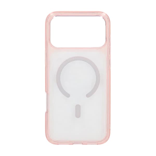 Aurora Magsafe Crystal Clear Case For iPhone 17 Pro Max Pink