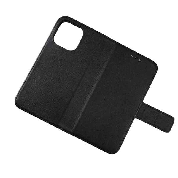 RV Leather Wallet Case iPhone 12 Mini Black
