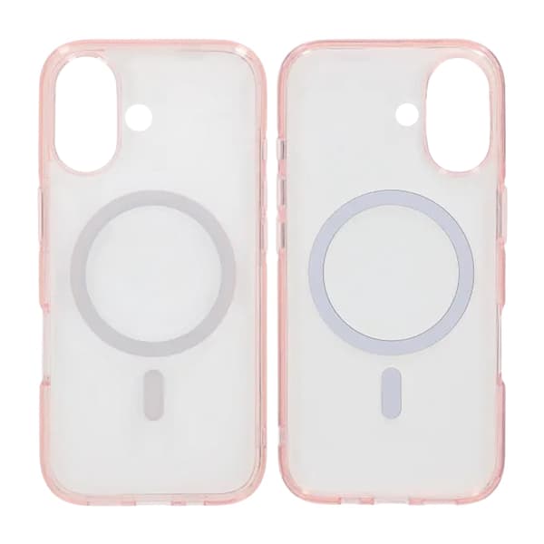 Mobilskal TPU Magsafe för iPhone 17 - Rosa Transparent