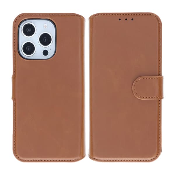 RV Magnetic Wallet Case iPhone 16 Pro Max Brown