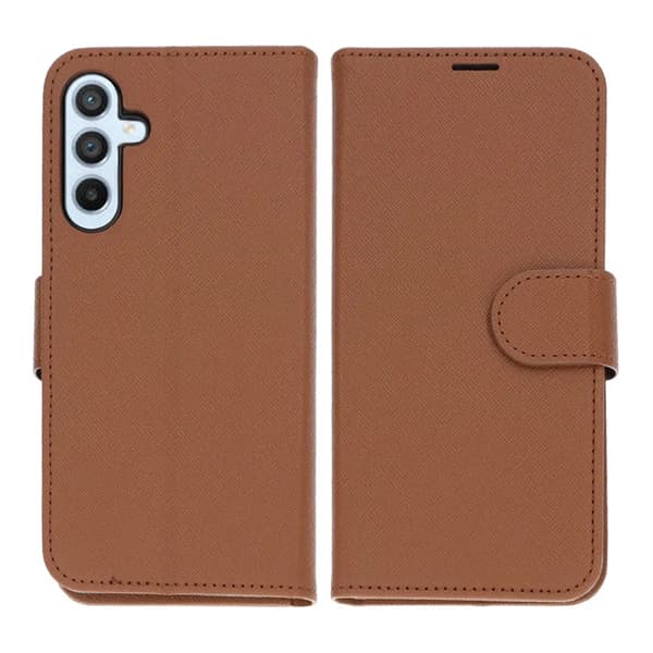 Samsung Galaxy A15 Wallet Case with Stand - Brown