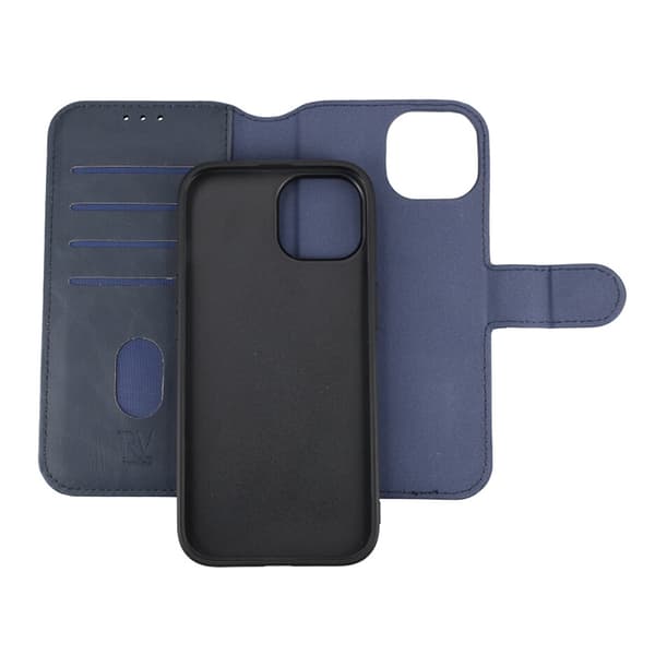 iPhone 15 Plånboksfodral Magnet Rvelon - Blå