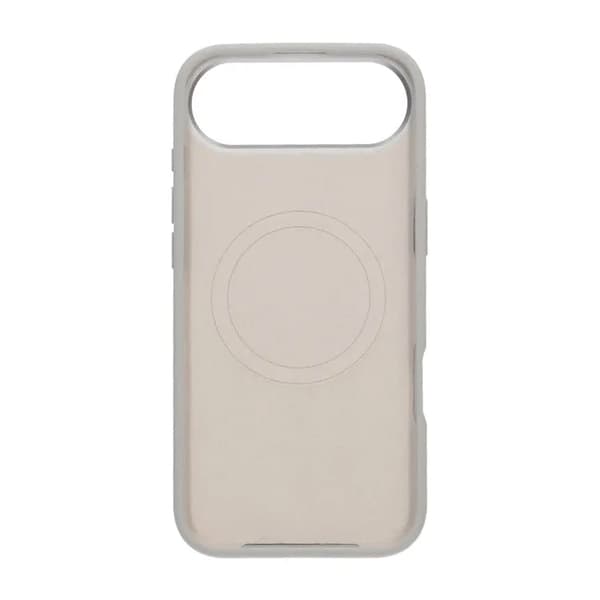 Silicone Mobile Case with Camera Metal Frame for iPhone Air - Gray