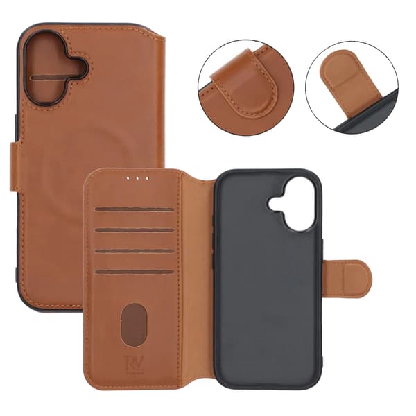 RV Wallet Case iPhone 17 Brown
