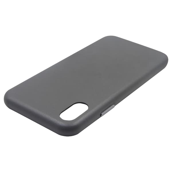 iPhone X och iPhone XS Läderfodral - Grå
