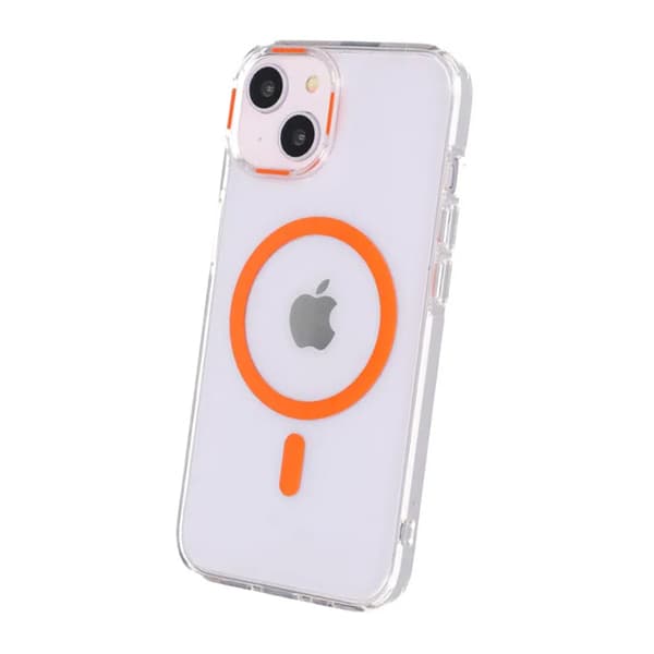 iPhone 15 Stöttålig Mobilskal med Magsafe - Orange