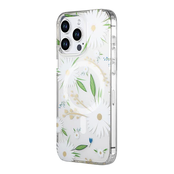 iPhone 14 Pro Max Case MagSafe - Flowers White