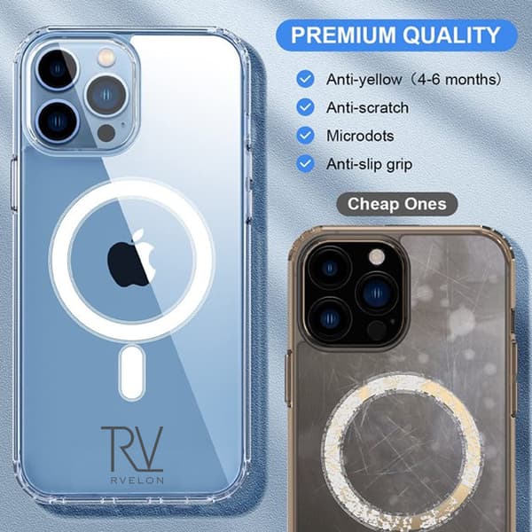 iPhone 12/12 Pro Case - Magsafe Rvelon Transparent