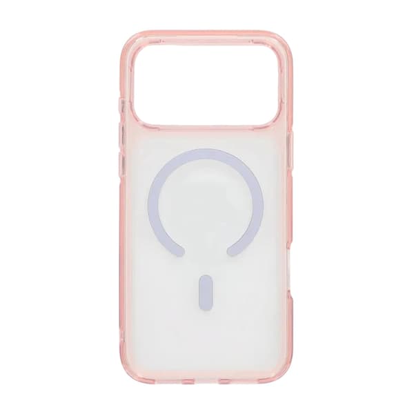 Aurora Magsafe Crystal Clear Case For iPhone 17 Pro Max Pink