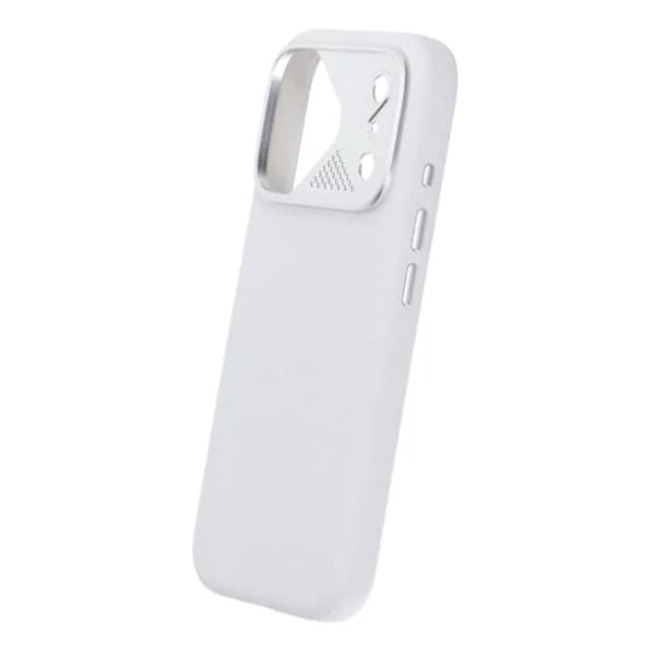 Silikonskal MagSafe med Kameraskydd till iPhone 17 Pro Max - Vit