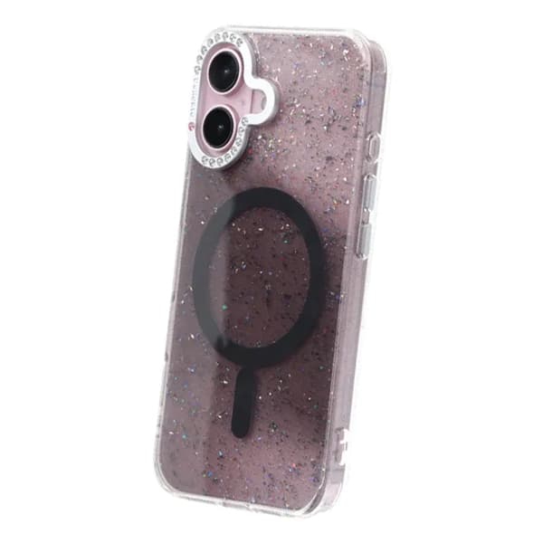Glitter Diamond Magnetic Case - iPhone 16 Black