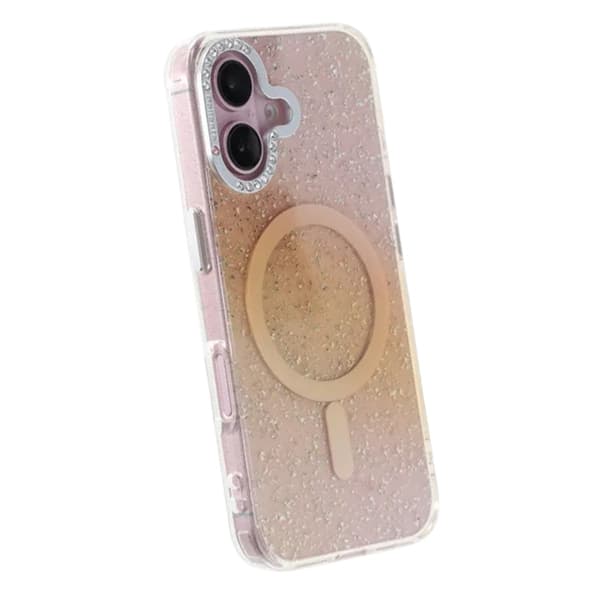 Glitter Diamond Magnetic Case - iPhone 16 Gold