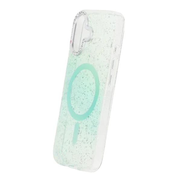 Glitter Diamond Magnetic Case - iPhone 17 Green