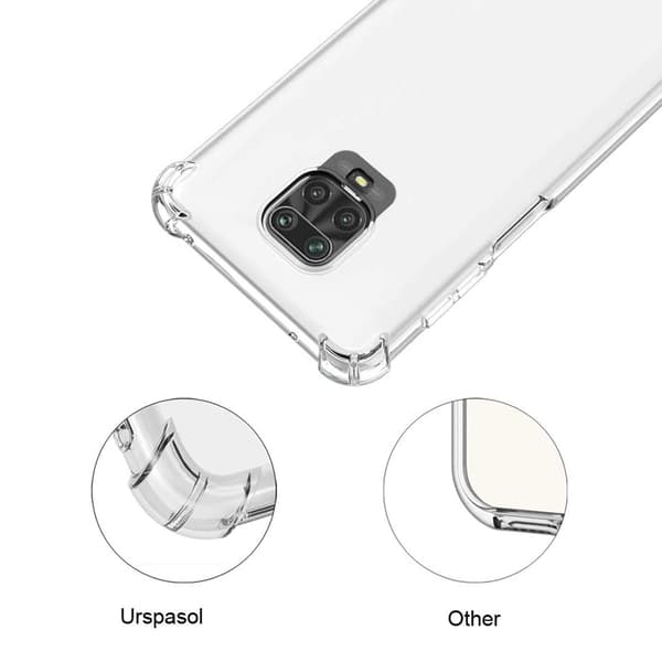 Stöttåligt Mobilskal Redmi Note 9 Pro - Transparent