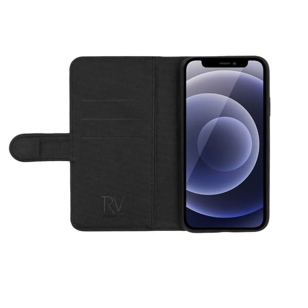 RV Magnetic Wallet Case-iPhone 12 Mini - Black