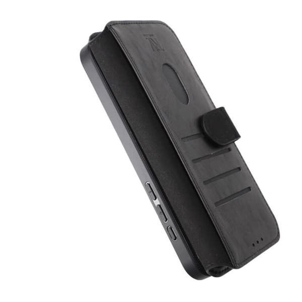 iPhone 15 Pro Max Plånboksfodral Magnet Rvelon - Svart
