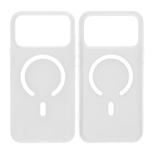 Corrugated Mobile Case for iPhone 17 Pro - Frosted White
