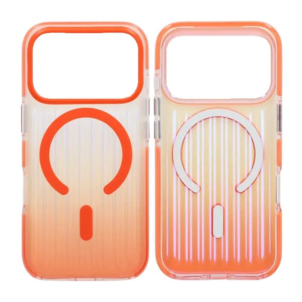 Mobilskal Korrugerad MagSafe för iPhone 17 Pro Max - Orange