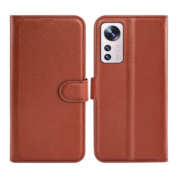 Xiaomi 12 Lite Plånboksfodral med Stativ - Brun