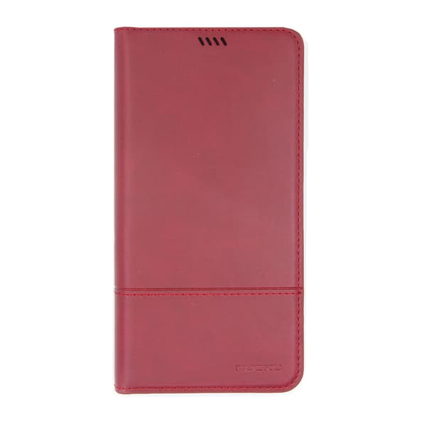 iPhone XS Max Wallet Case with Stand Nuoku - Dark Red