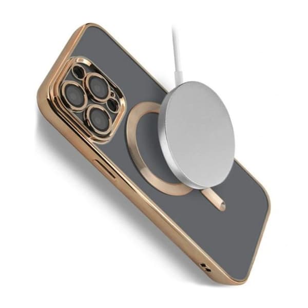 Luxury Mobilskal med Magsafe iPhone 13 Pro Max - Guld