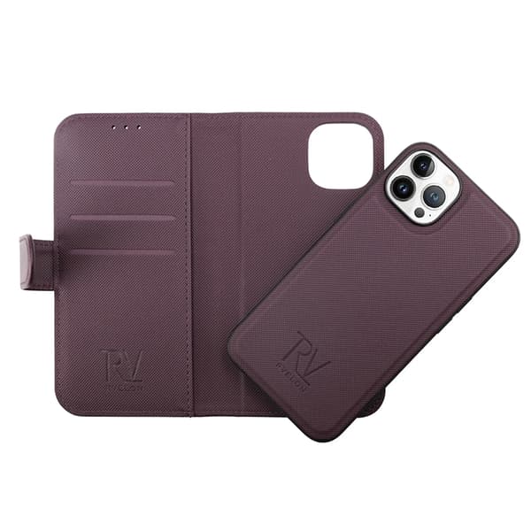 iPhone 14 Pro Max Plånboksfodral Magnet Rvelon - Lila