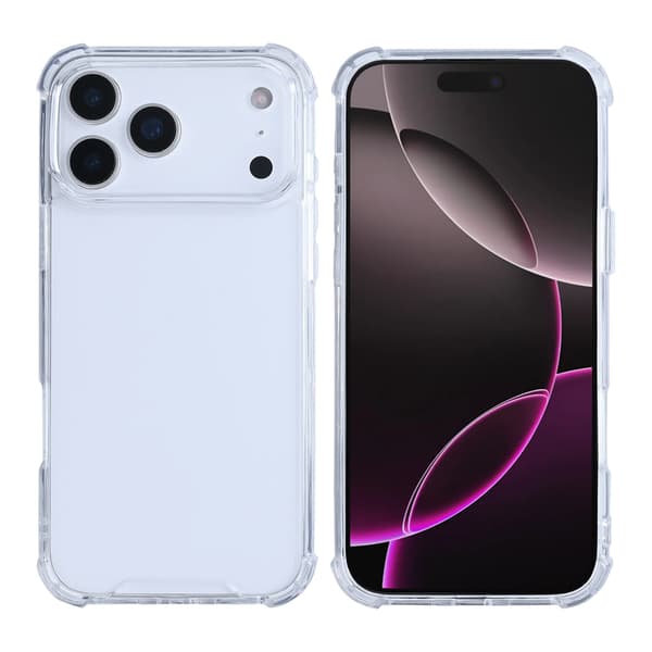 Mobilskal Stöttåligt till iPhone 17 Pro Max - Transparent