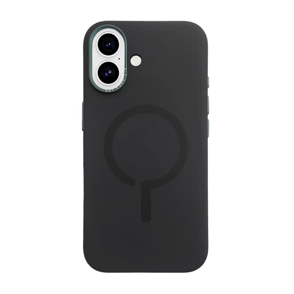 Metal Eagle Eye Liquid Magnetic Silicone Case iPhone 17 Black